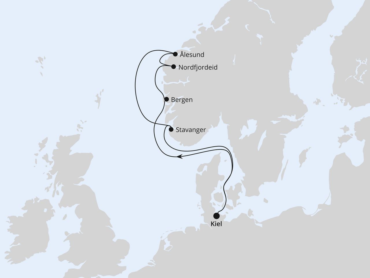Norwegen ab Kiel