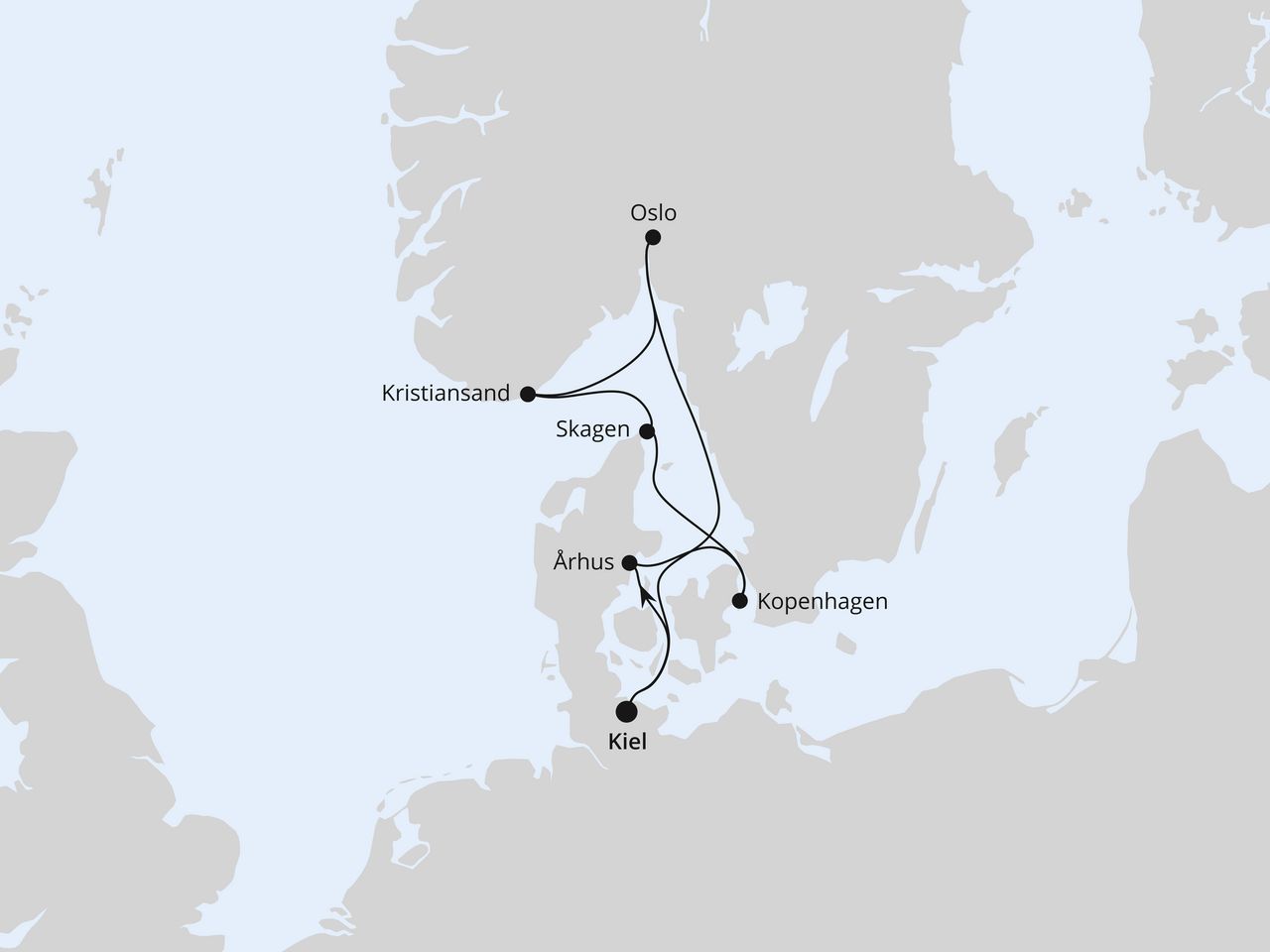 Skandinavische Highlights ab Kiel