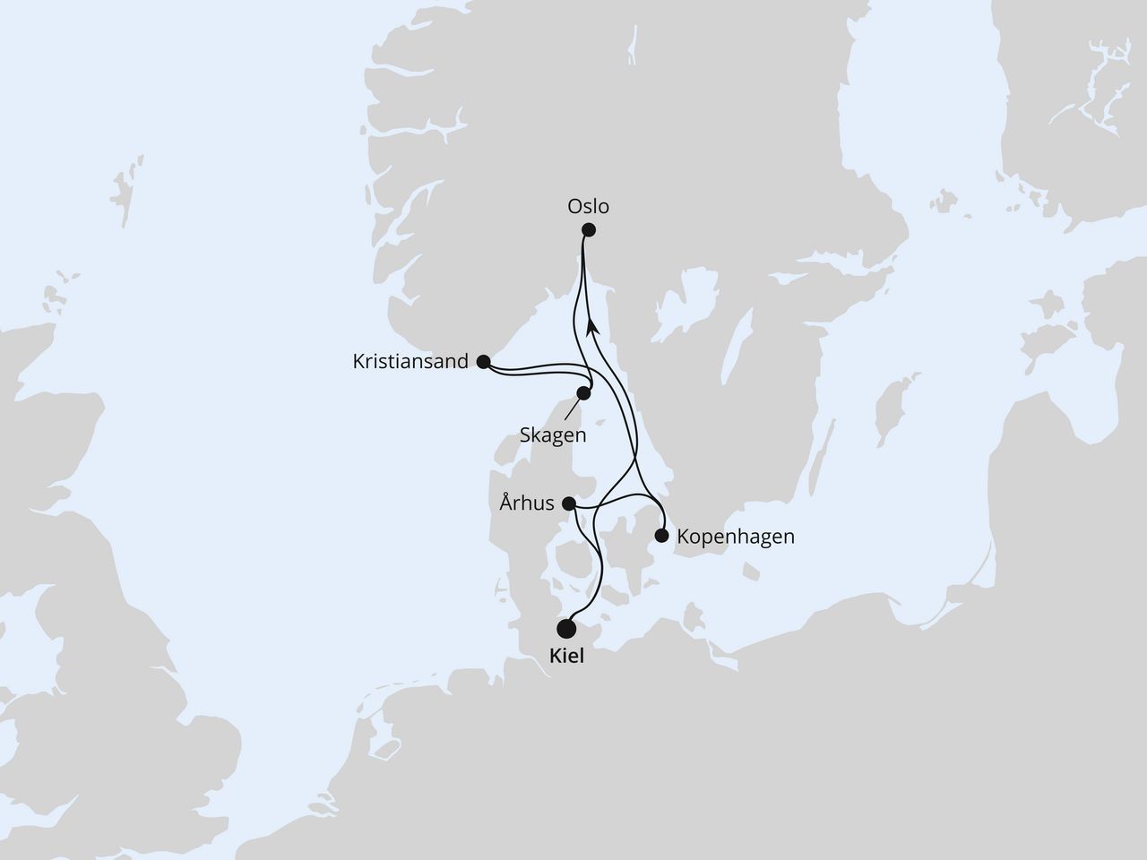 Skandinavische Highlights ab Kiel