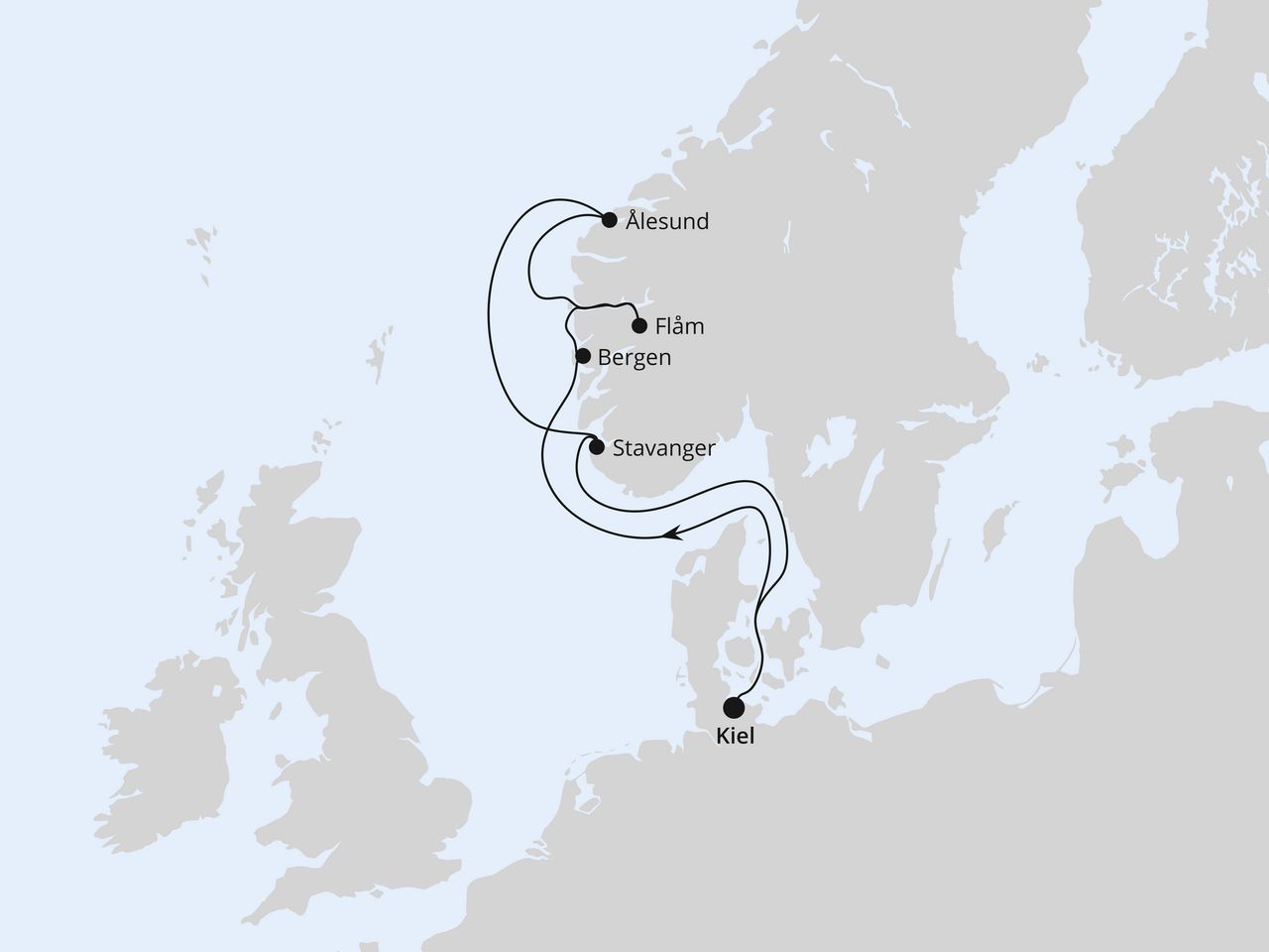 Norwegen ab Kiel