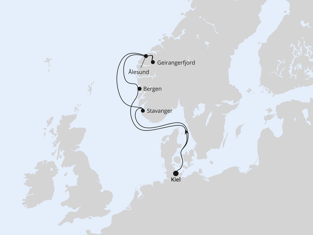 Norwegen ab Kiel