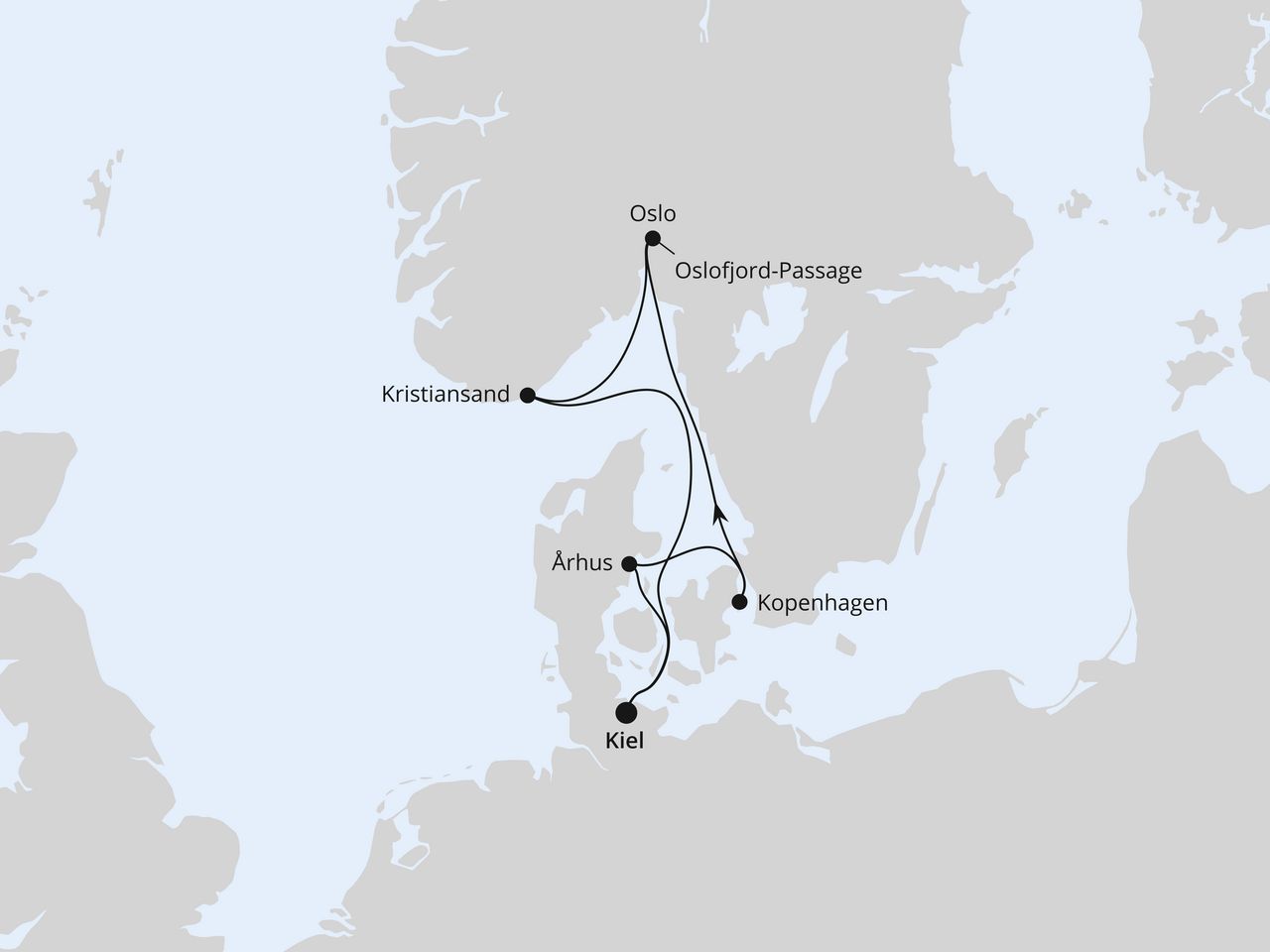 Norwegen & Dänemark ab Kiel