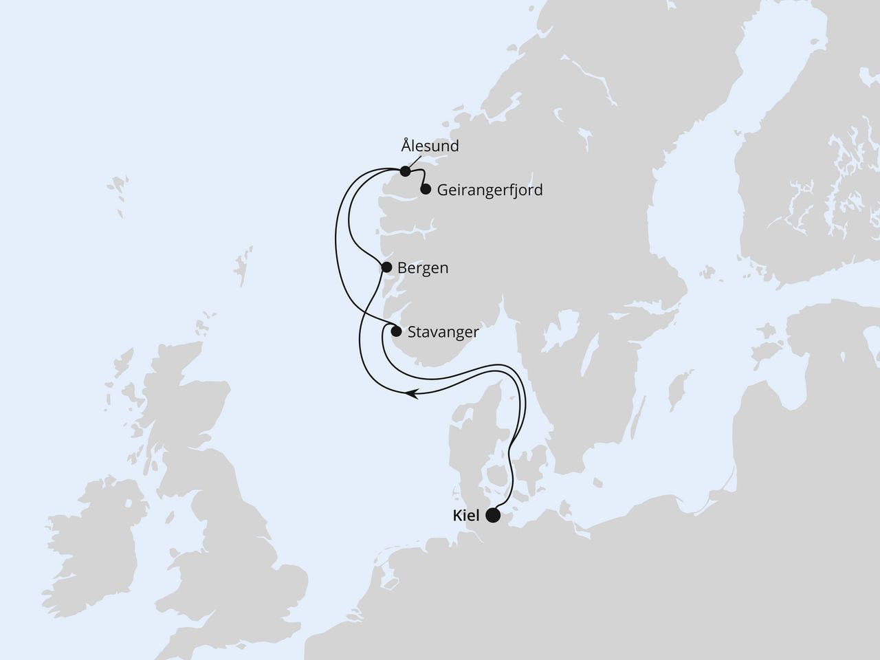 Norwegens Welterbe ab Kiel 1