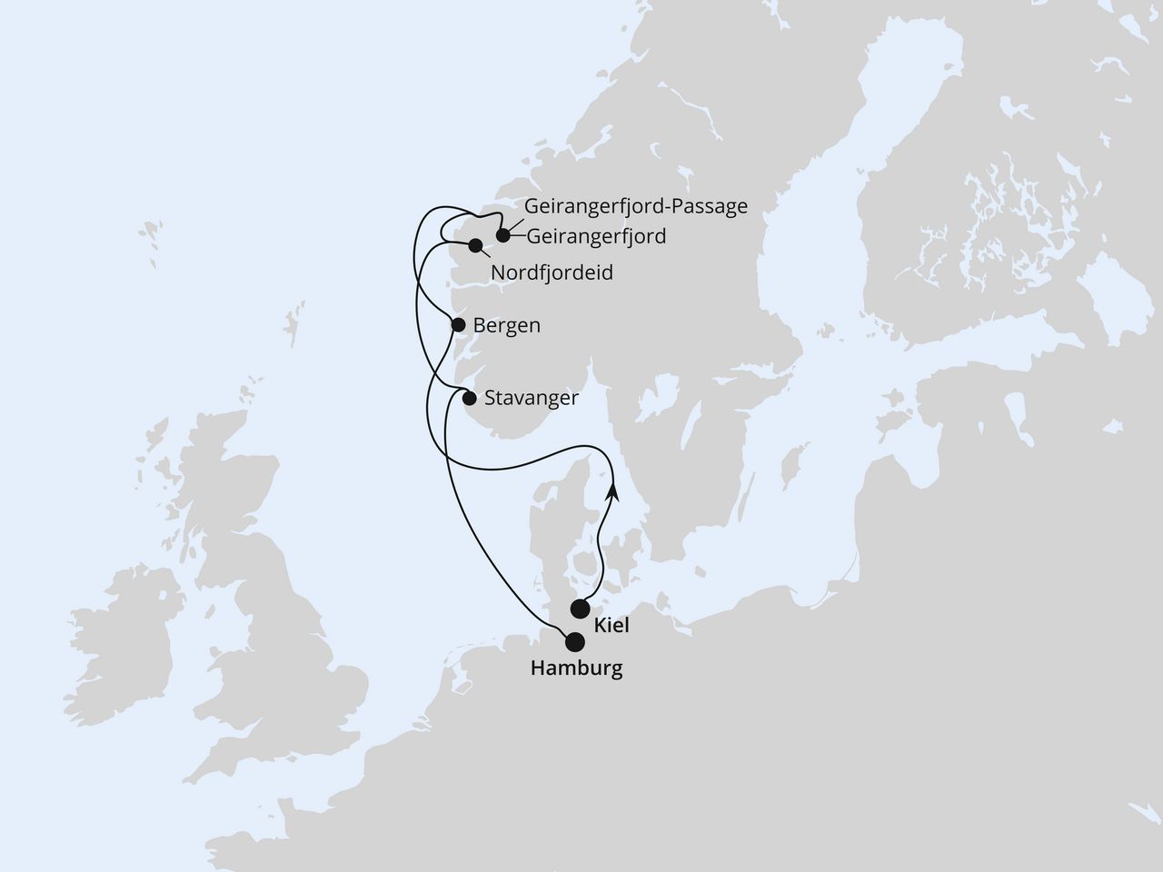 Norwegens Welterbe von Kiel nach Hamburg