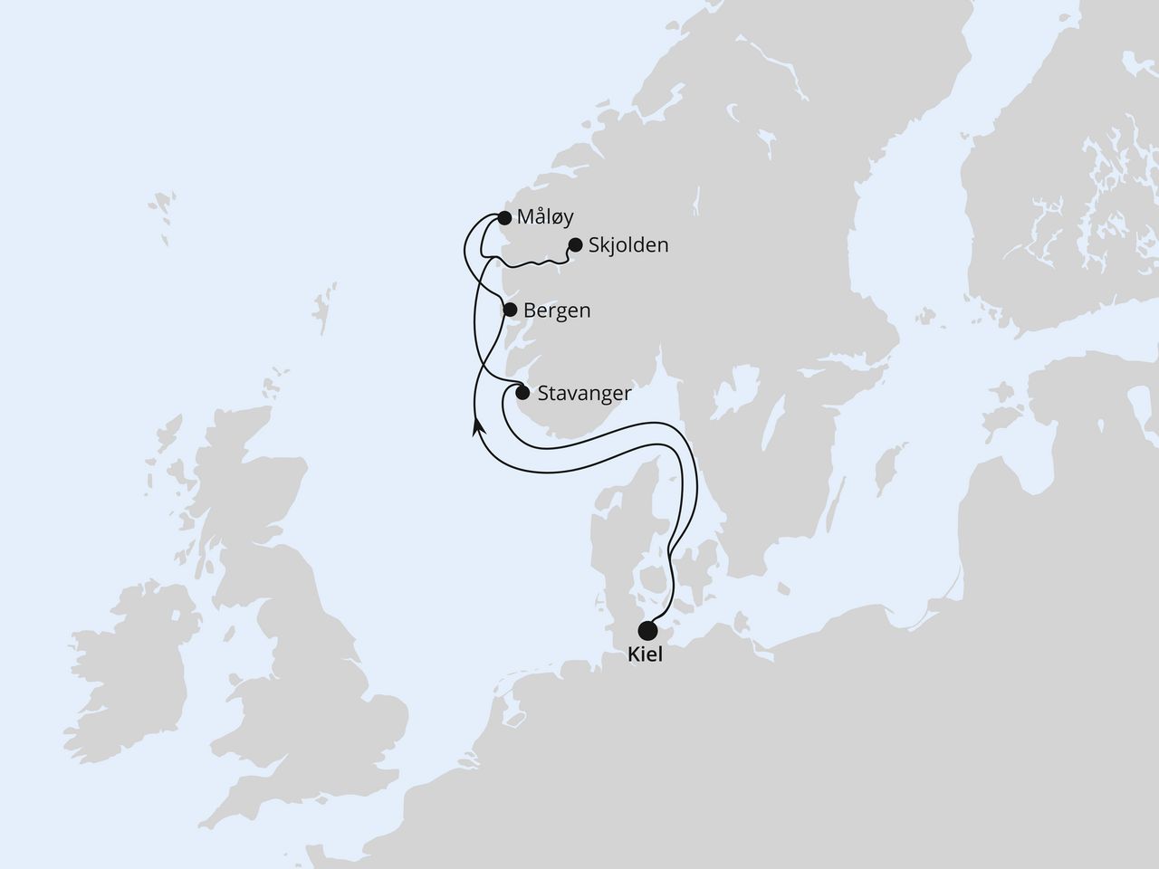 Norwegens Welterbe ab Kiel 1