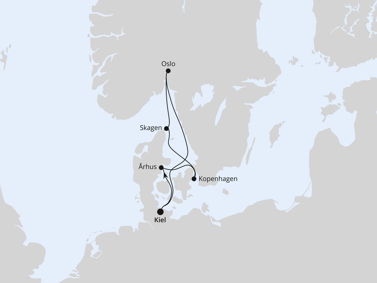 Skandinavische Highlights ab Kiel
