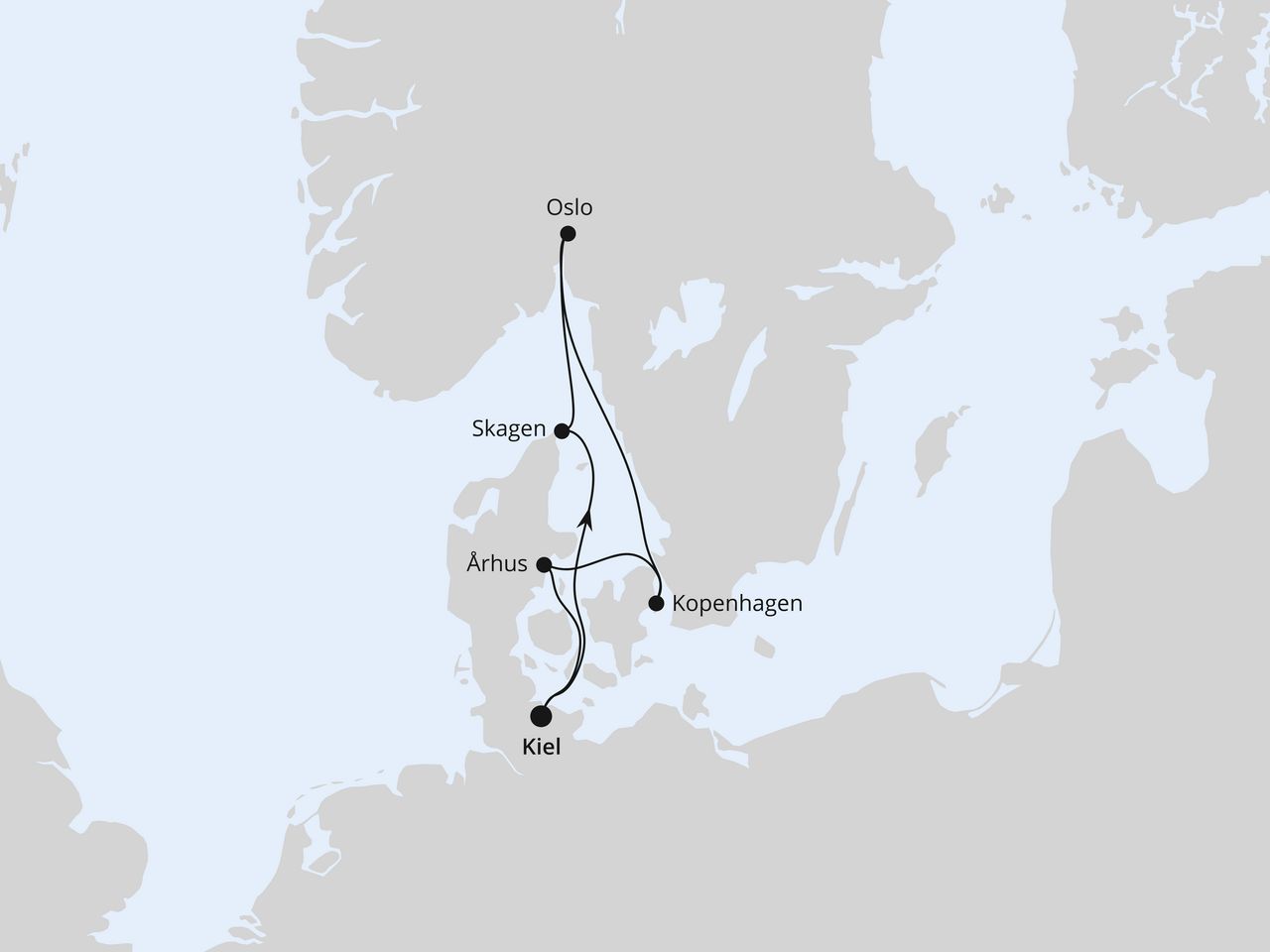 Skandinavische Highlights ab Kiel