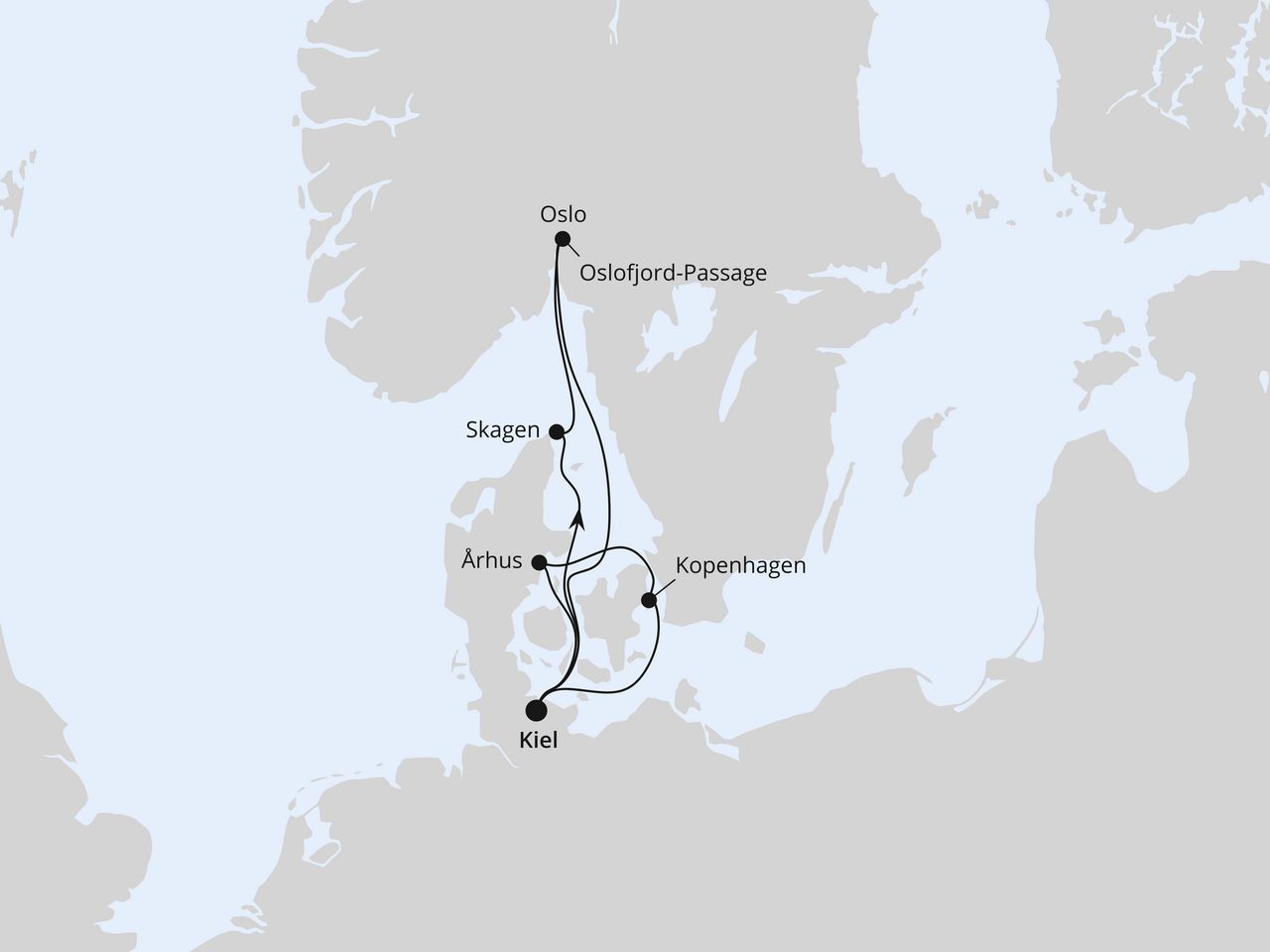 Skandinavische Highlights ab Kiel