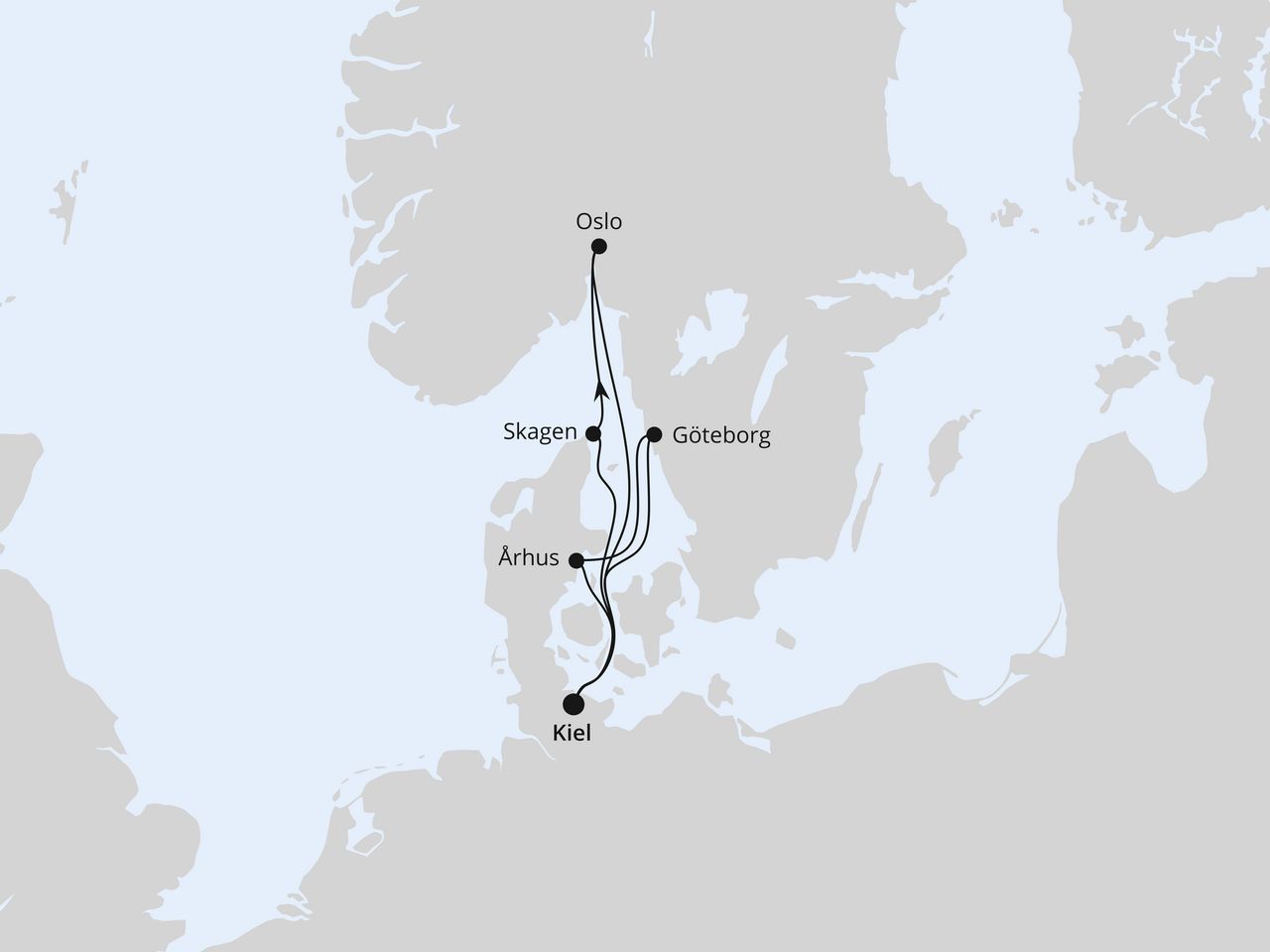 Skandinavien mit Oslo ab Kiel