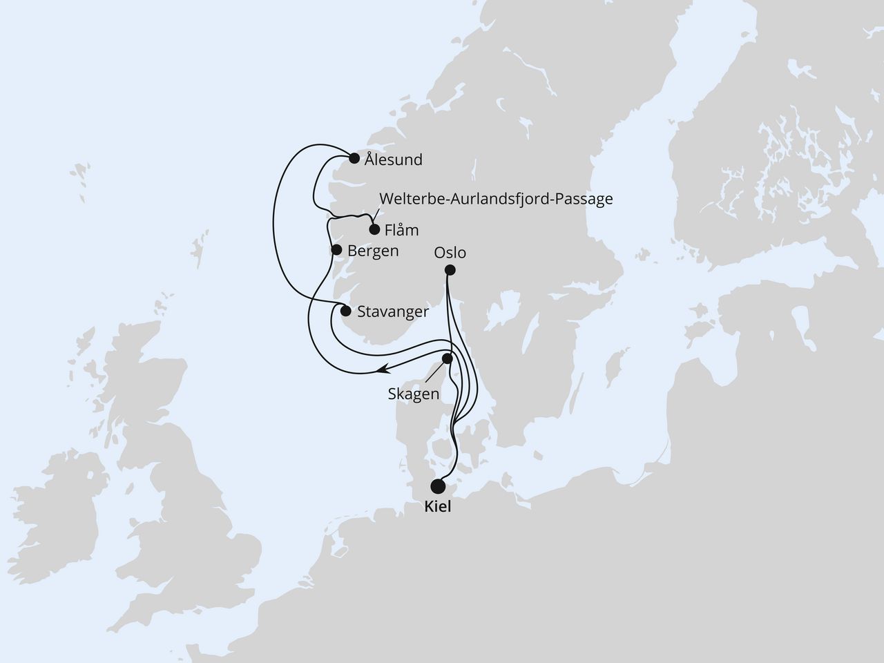 Norwegen & Dänemark ab Kiel 2