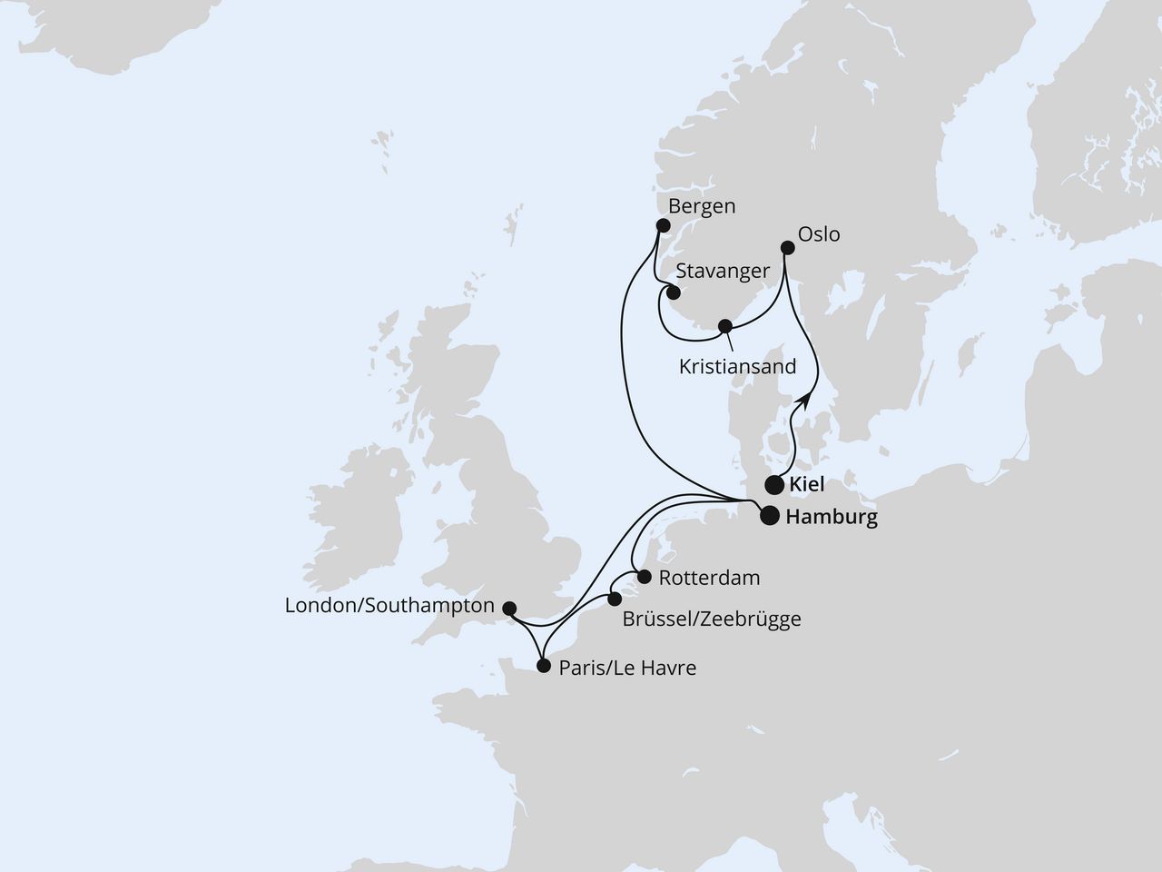 Metropolen & Südnorwegen ab Kiel