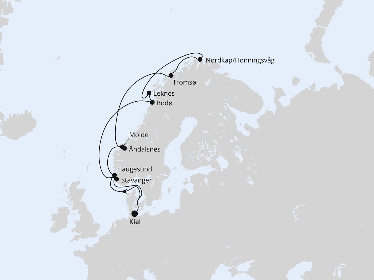 Norwegen mit Lofoten & Nordkap ab Kiel