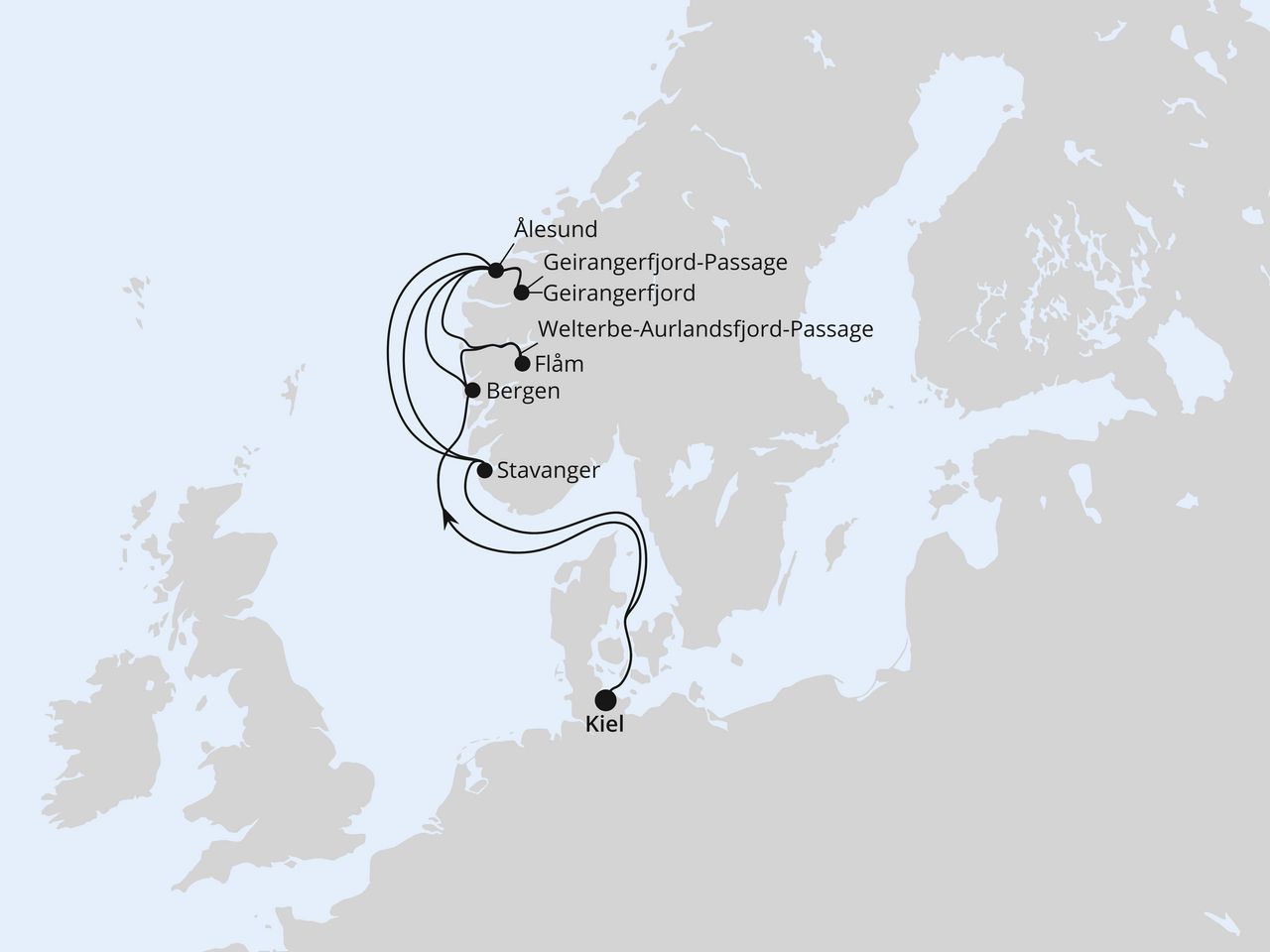 Große Norwegen-Reise ab Kiel