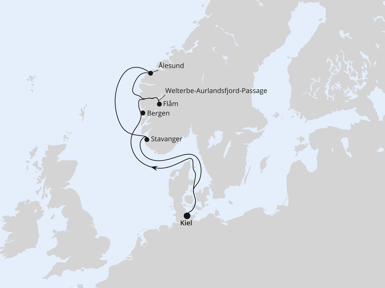 Große Norwegen-Reise ab Kiel