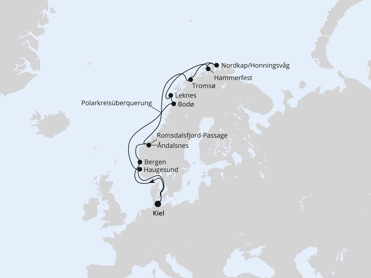 Norwegen mit Lofoten & Nordkap ab Kiel