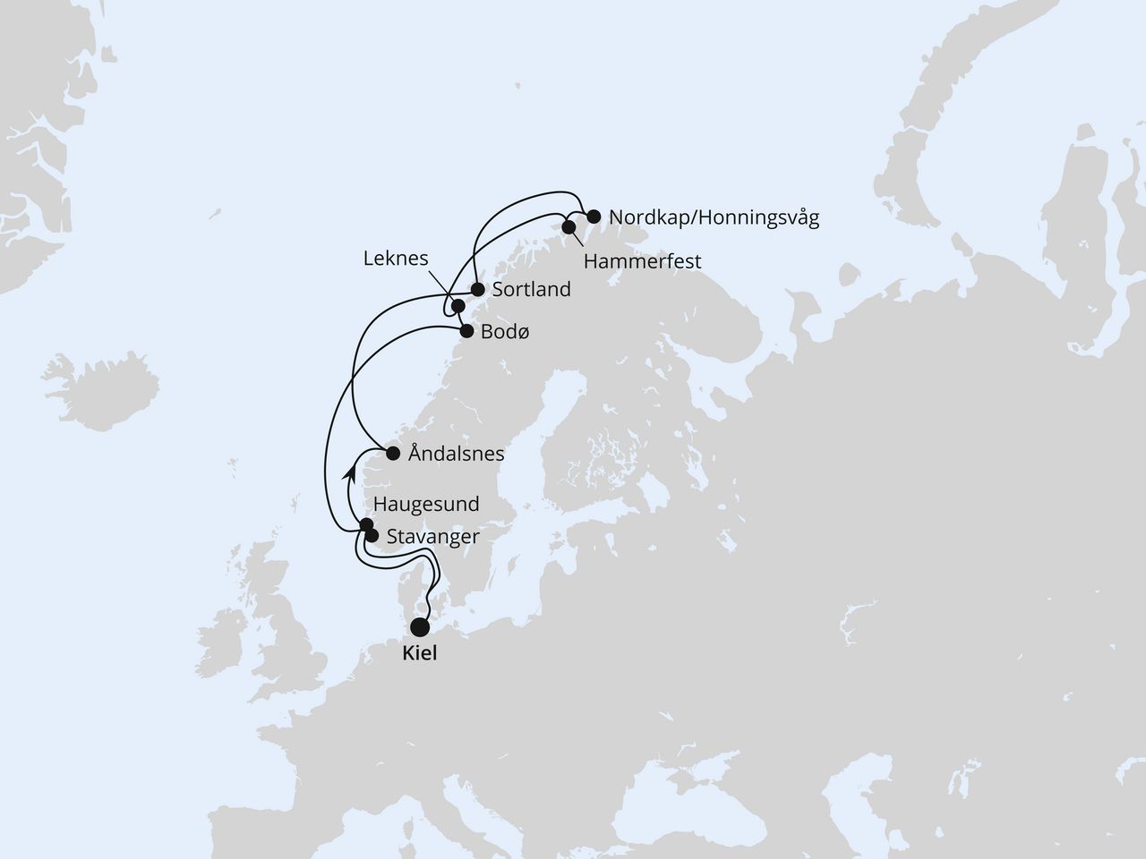 Norwegen mit Lofoten & Nordkap ab Kiel