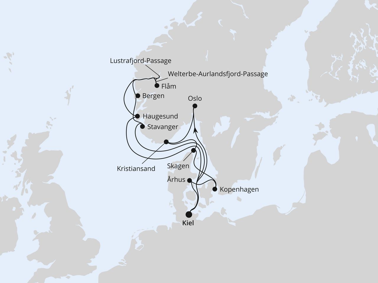 Große Skandinavien-Reise ab Kiel 2