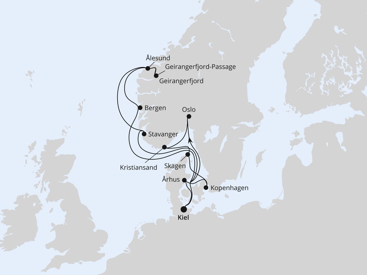Große Skandinavien-Reise ab Kiel 2