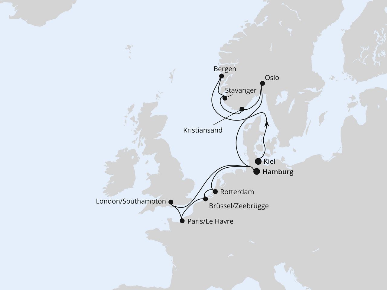 Große Norwegen-Reise ab Kiel