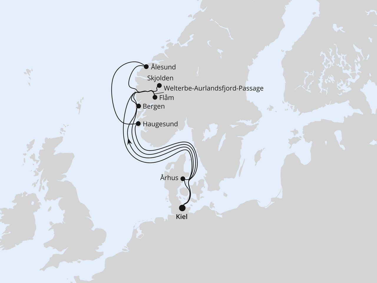 Große Norwegen-Reise ab Kiel