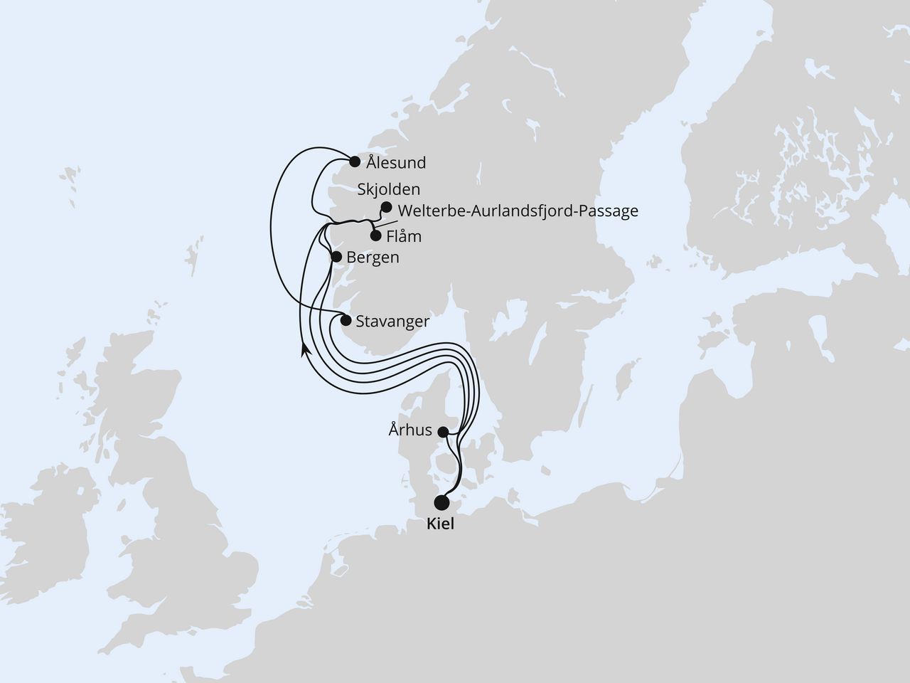 Große Norwegen-Reise ab Kiel