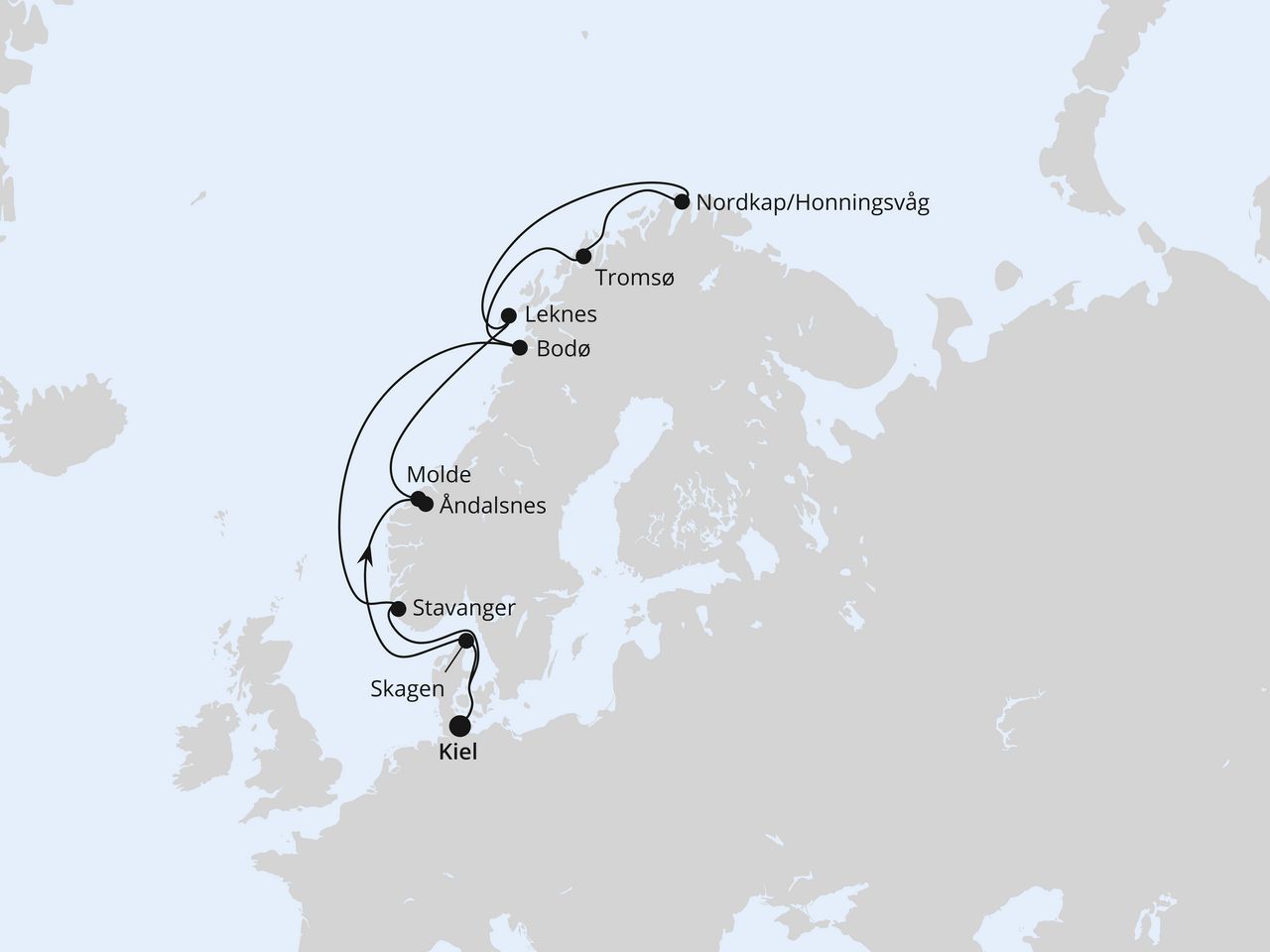 Norwegen mit Lofoten & Nordkap ab Kiel
