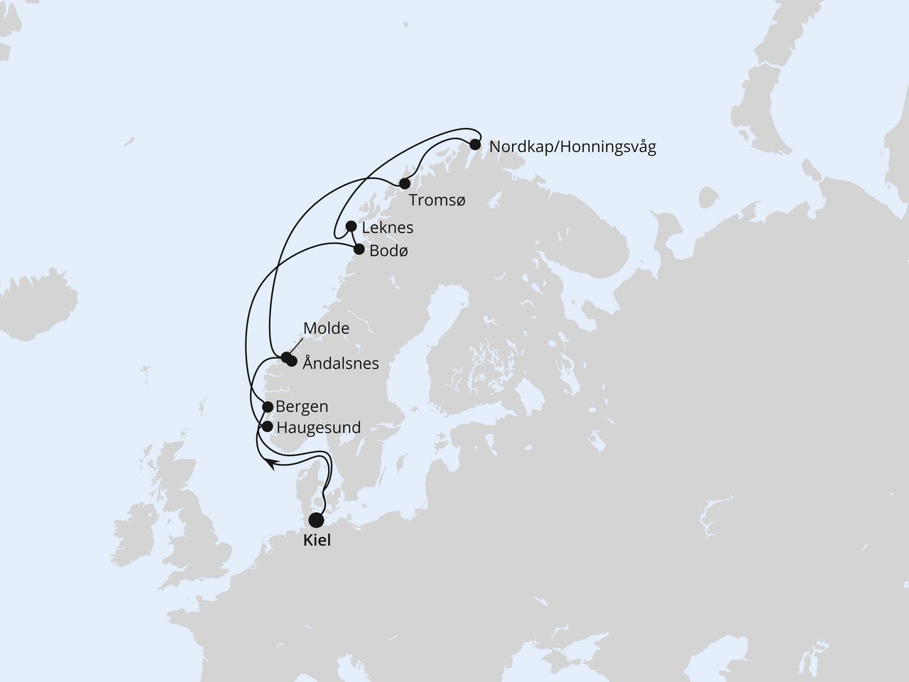 Norwegen mit Lofoten & Nordkap ab Kiel