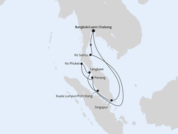 Thailand, Malaysia & Singapur