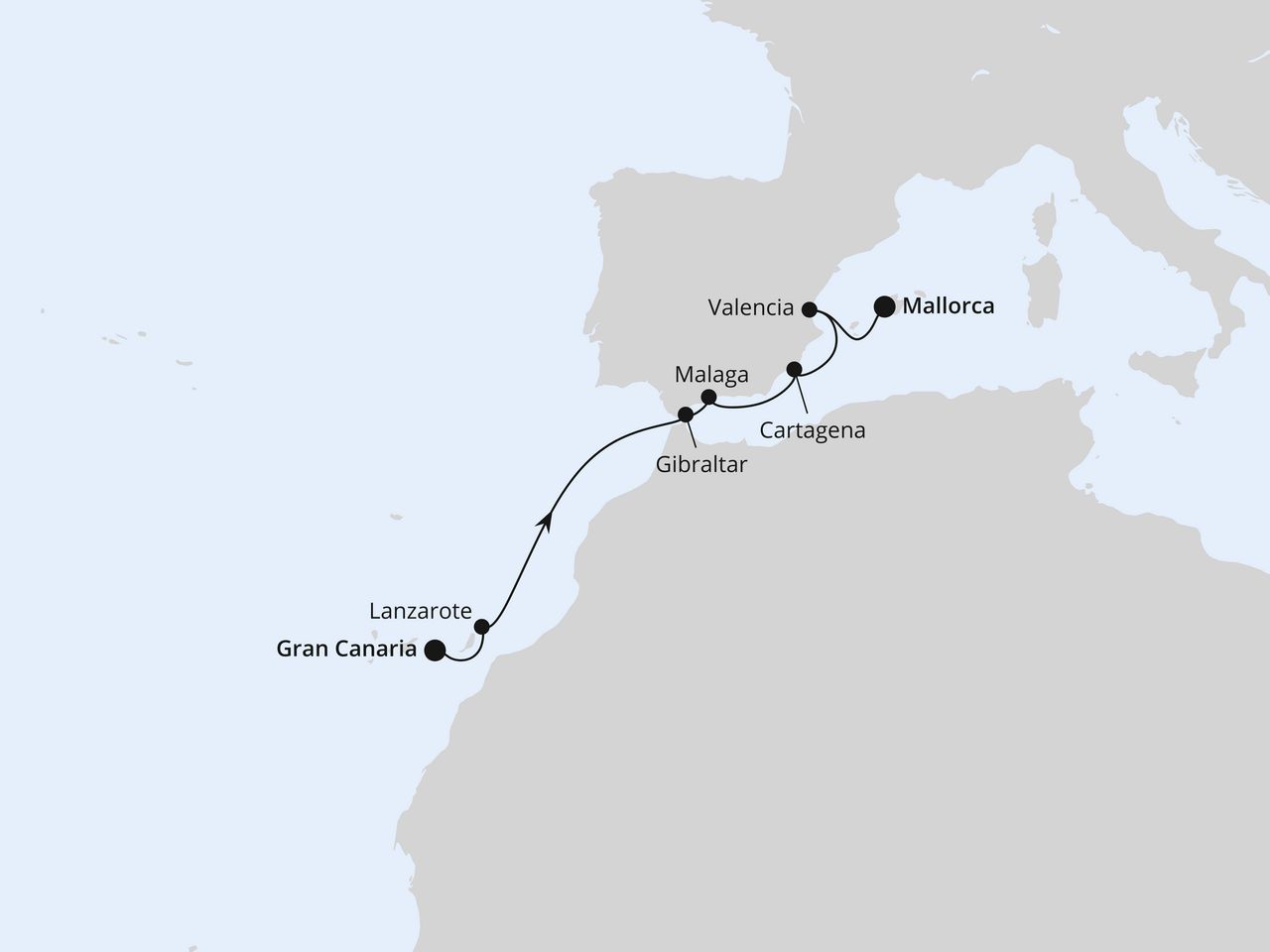 Kanaren & Südspanien ab Gran Canaria