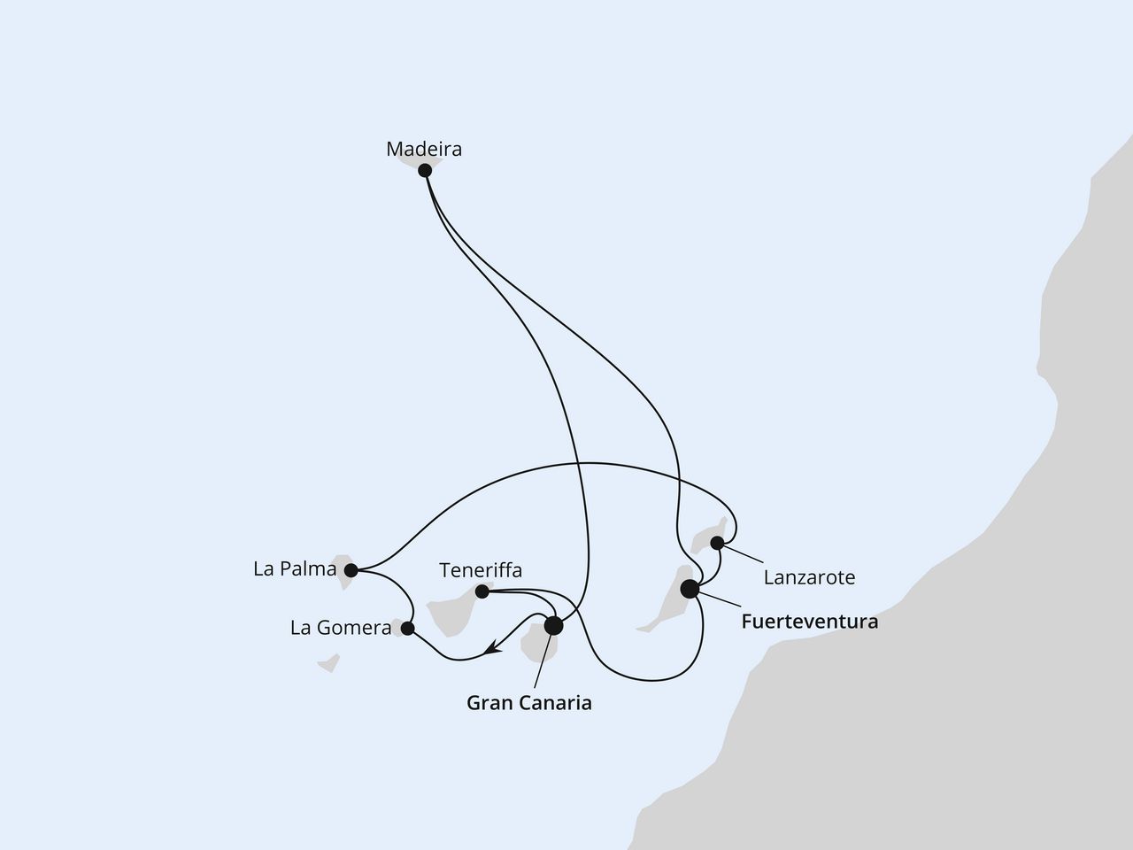 Große Kanaren-Rundreise & Madeira