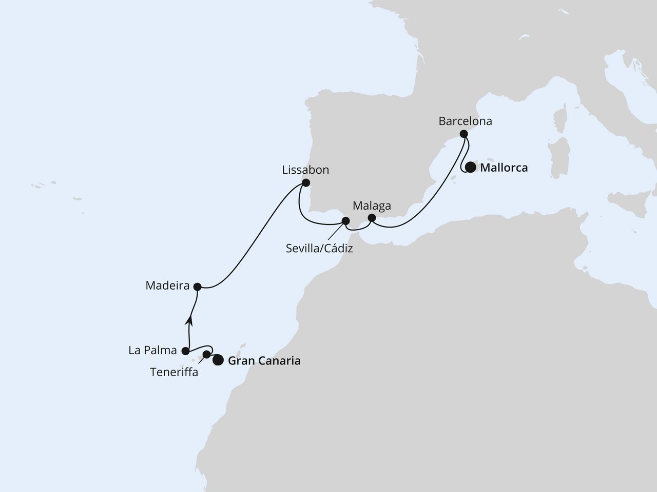 Osterreise Kanaren & Andalusien ab Gran Canaria 1