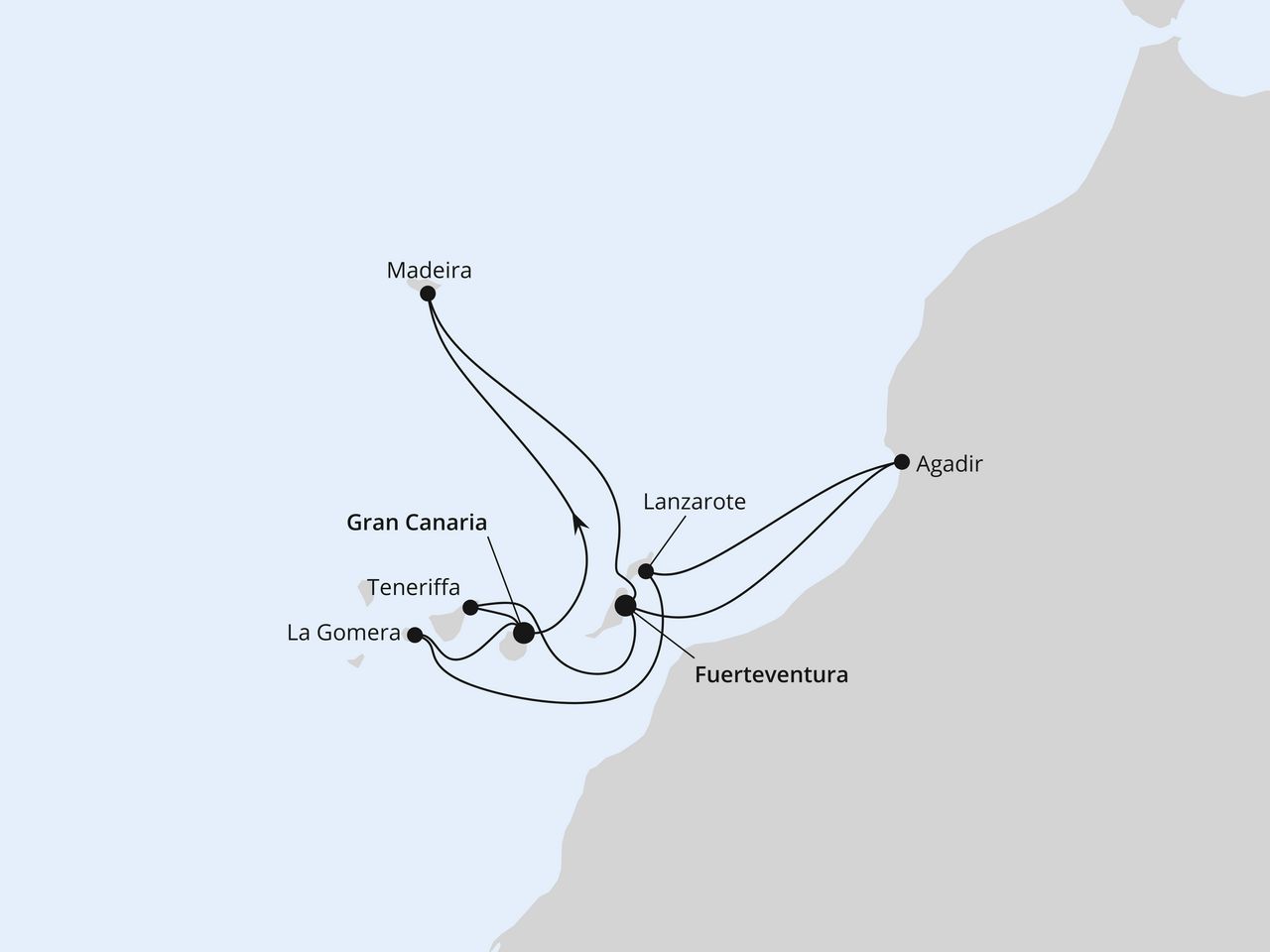 Kanaren, Madeira & Marokko