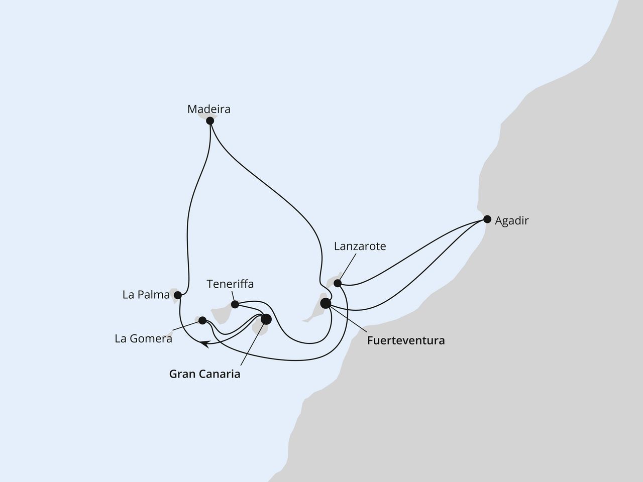 Kanaren, Madeira & Marokko