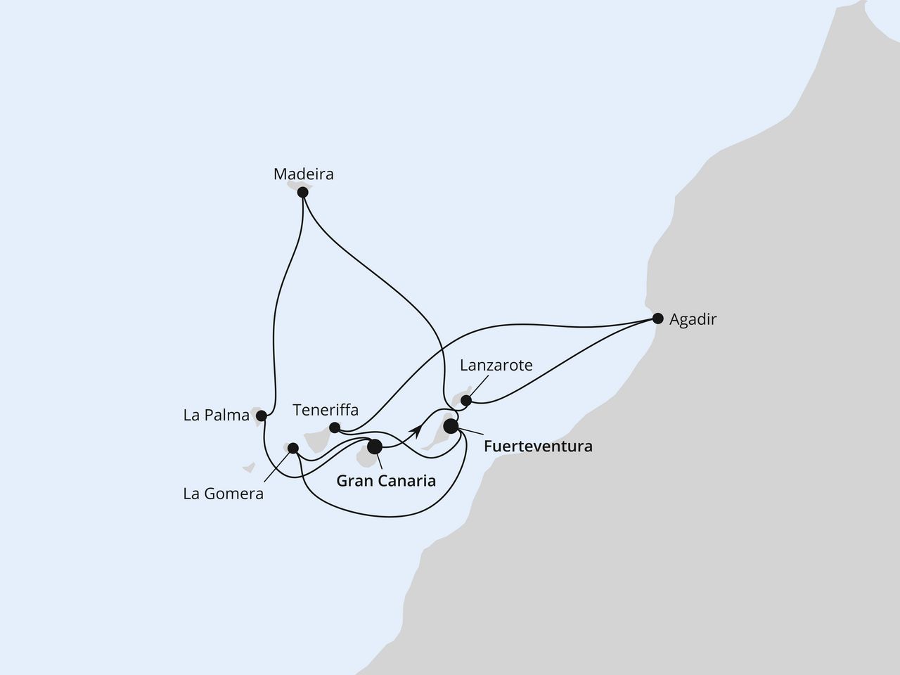Kanaren, Madeira & Marokko