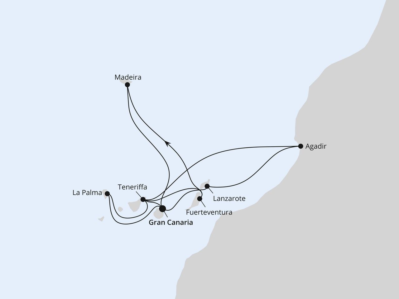 Kanaren, Madeira & Marokko ab Gran Canaria