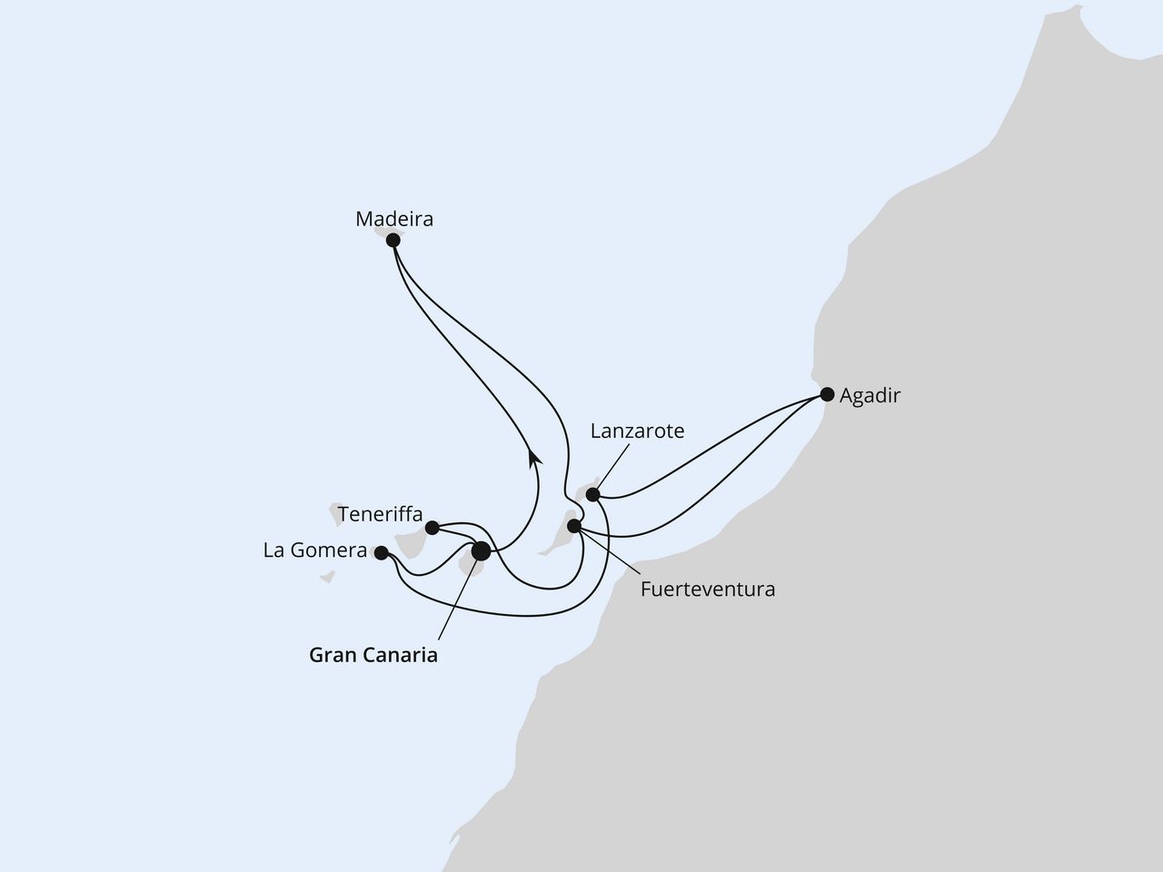 Große Kanaren-Reise mit Madeira & Marokko