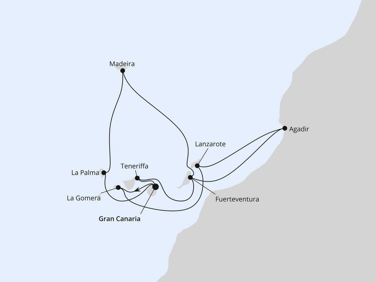 Große Kanaren-Reise mit Madeira & Marokko