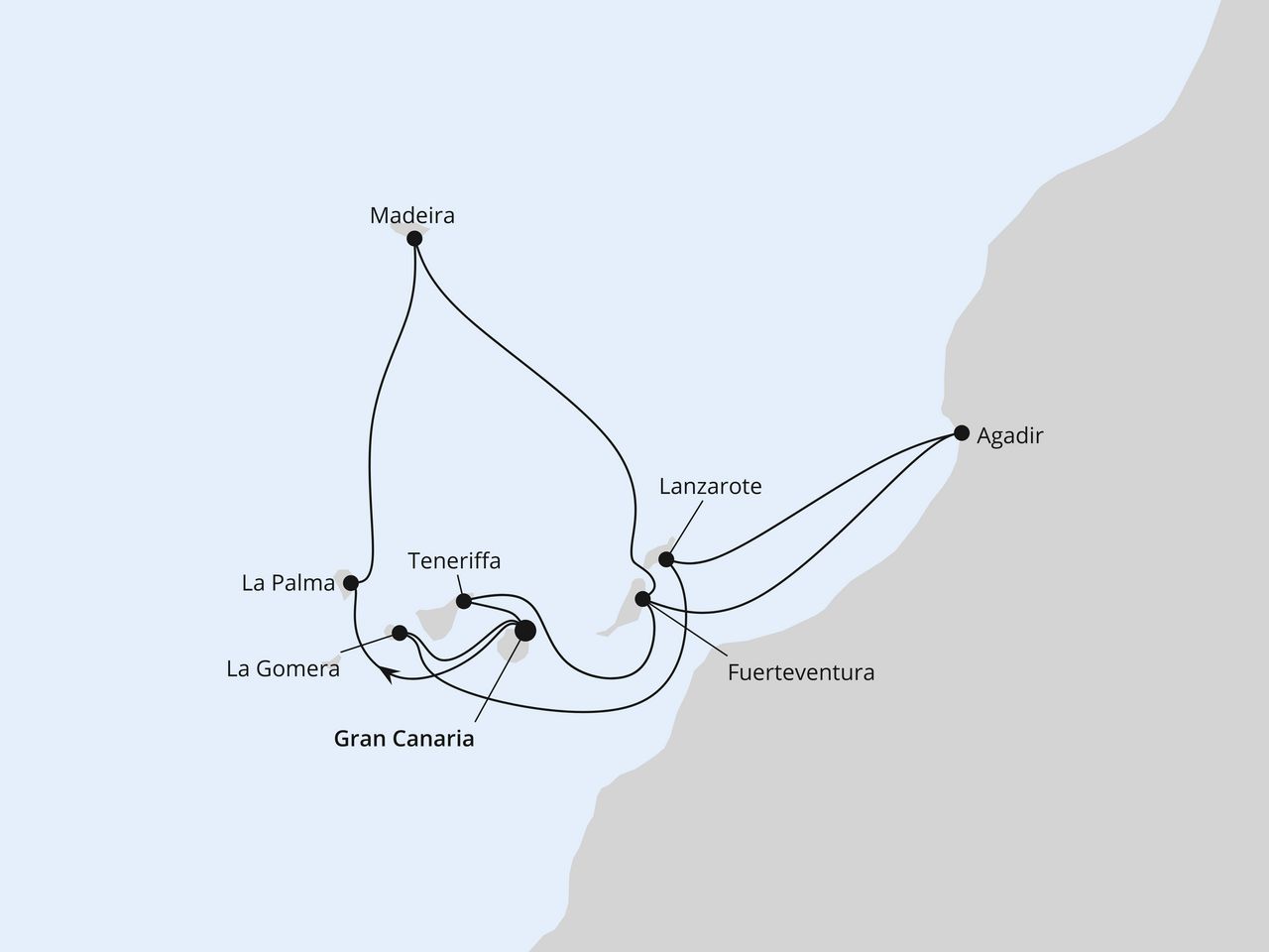Große Kanaren-Reise mit Madeira & Marokko
