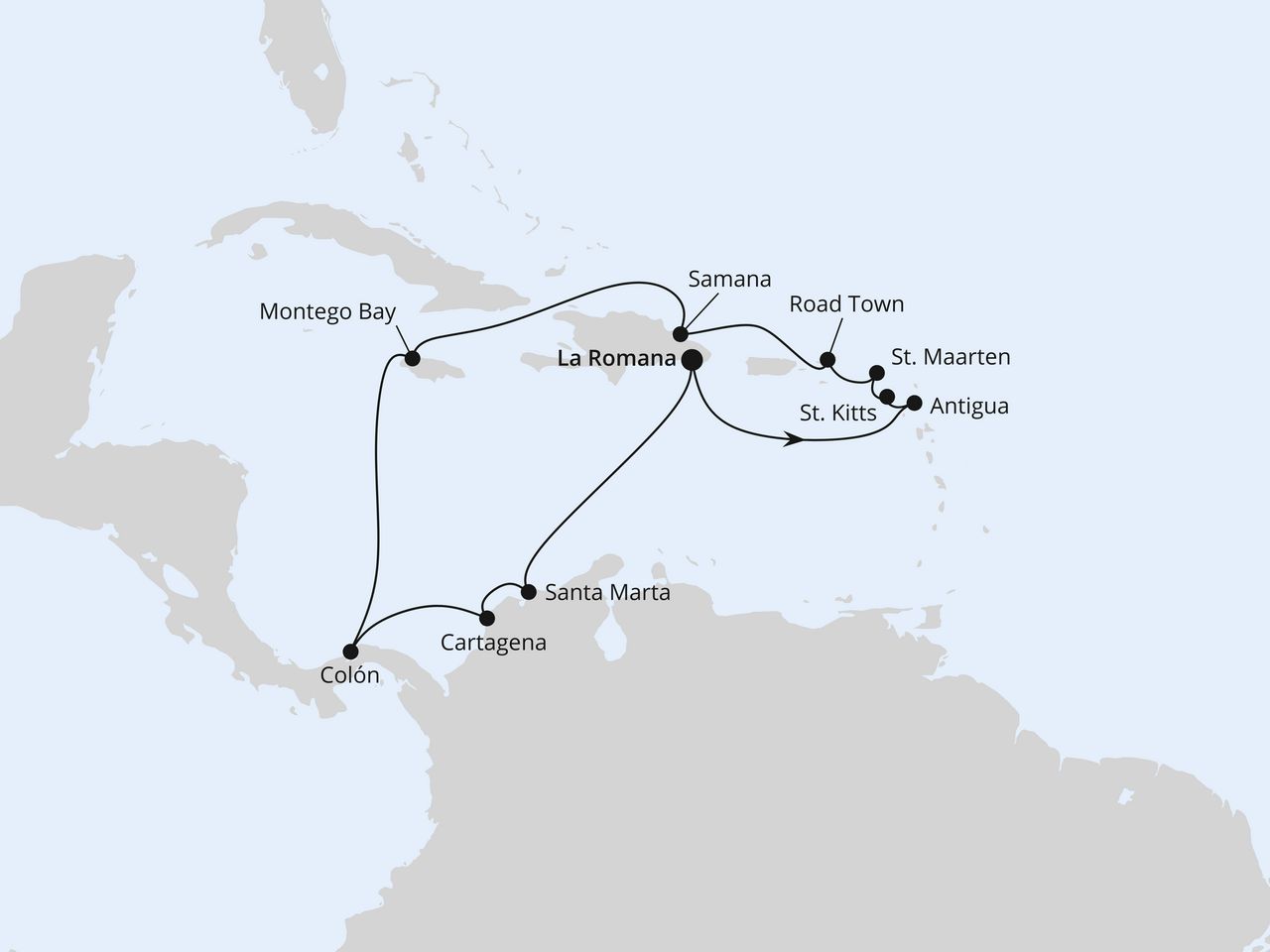 Karibik & Mittelamerika ab Dominikanische Republik