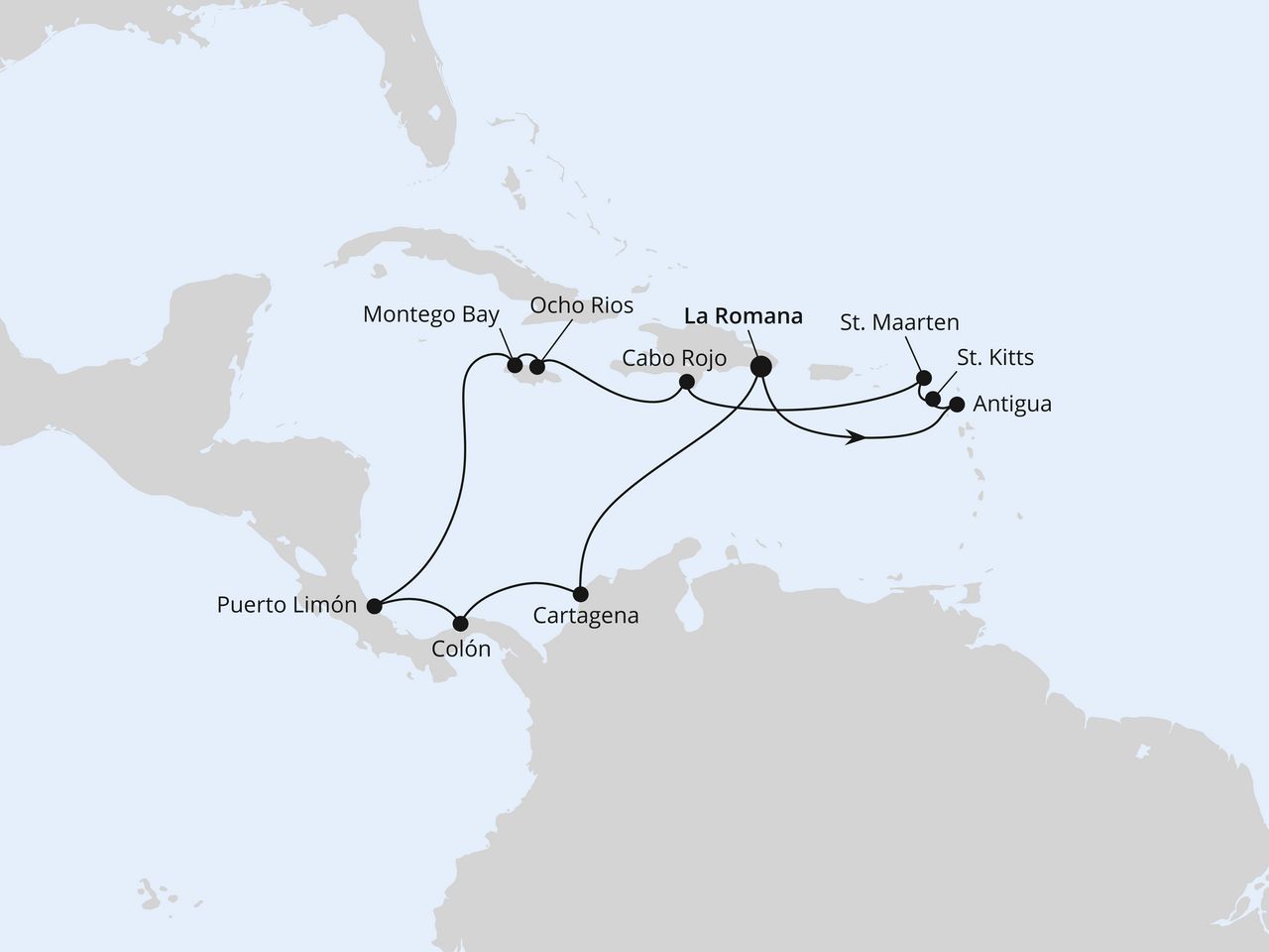 Karibik & Mittelamerika ab Dominikanische Republik
