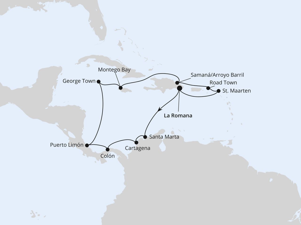 Karibik & Mittelamerika ab Dom. Republik 1