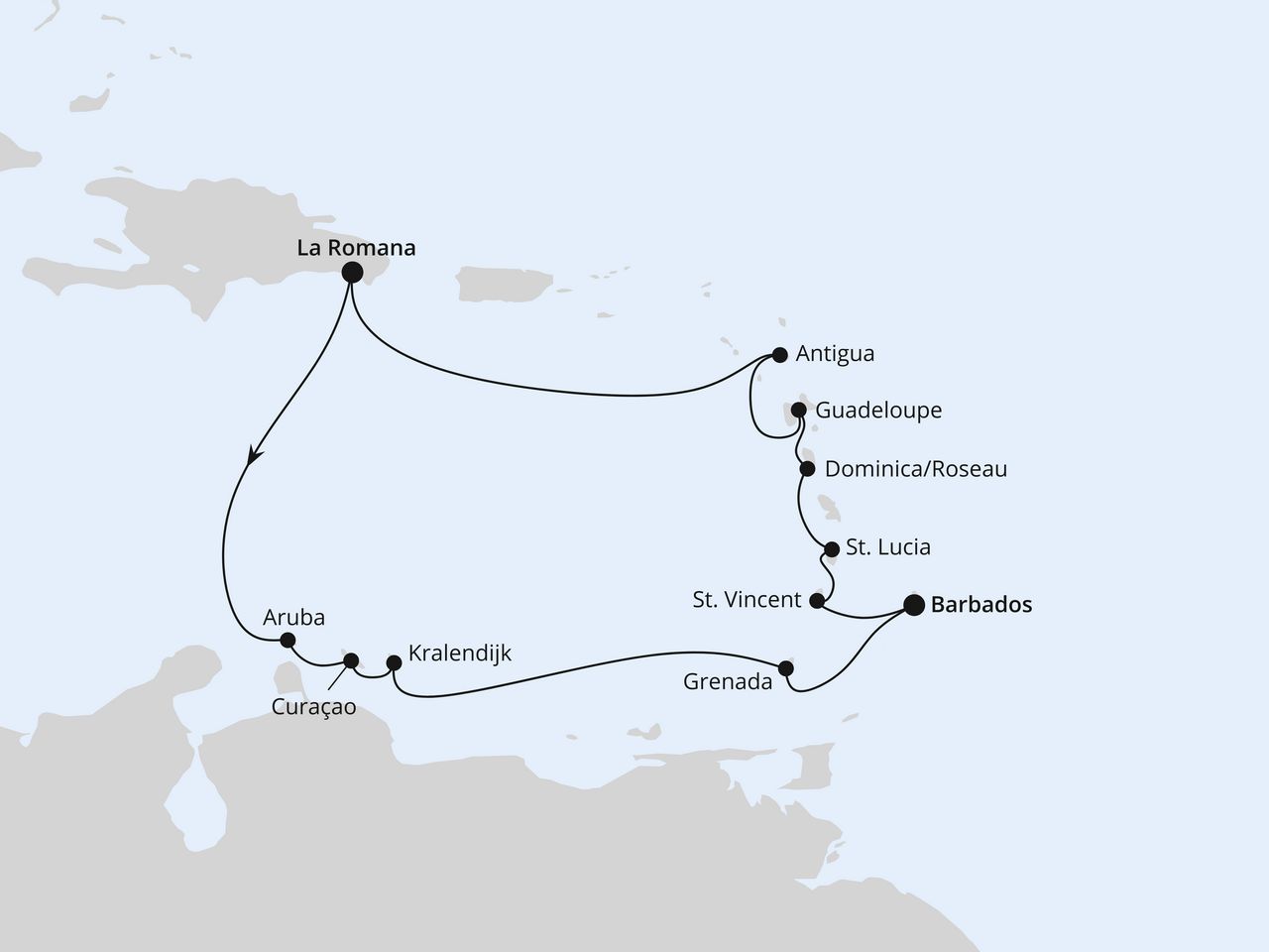 Karibische Insel-Rundreise