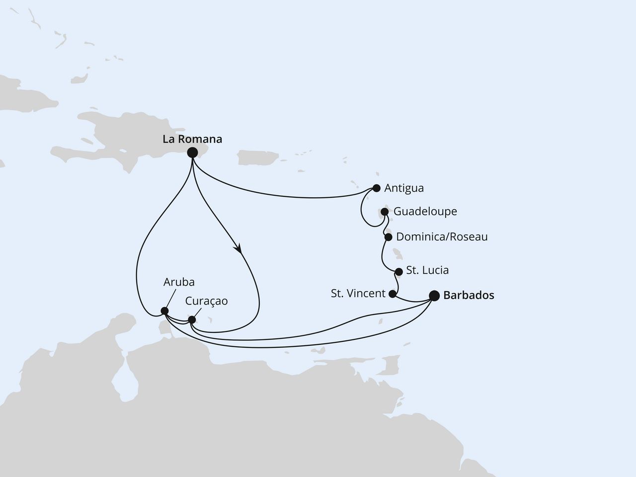 Karibische Insel-Rundreise