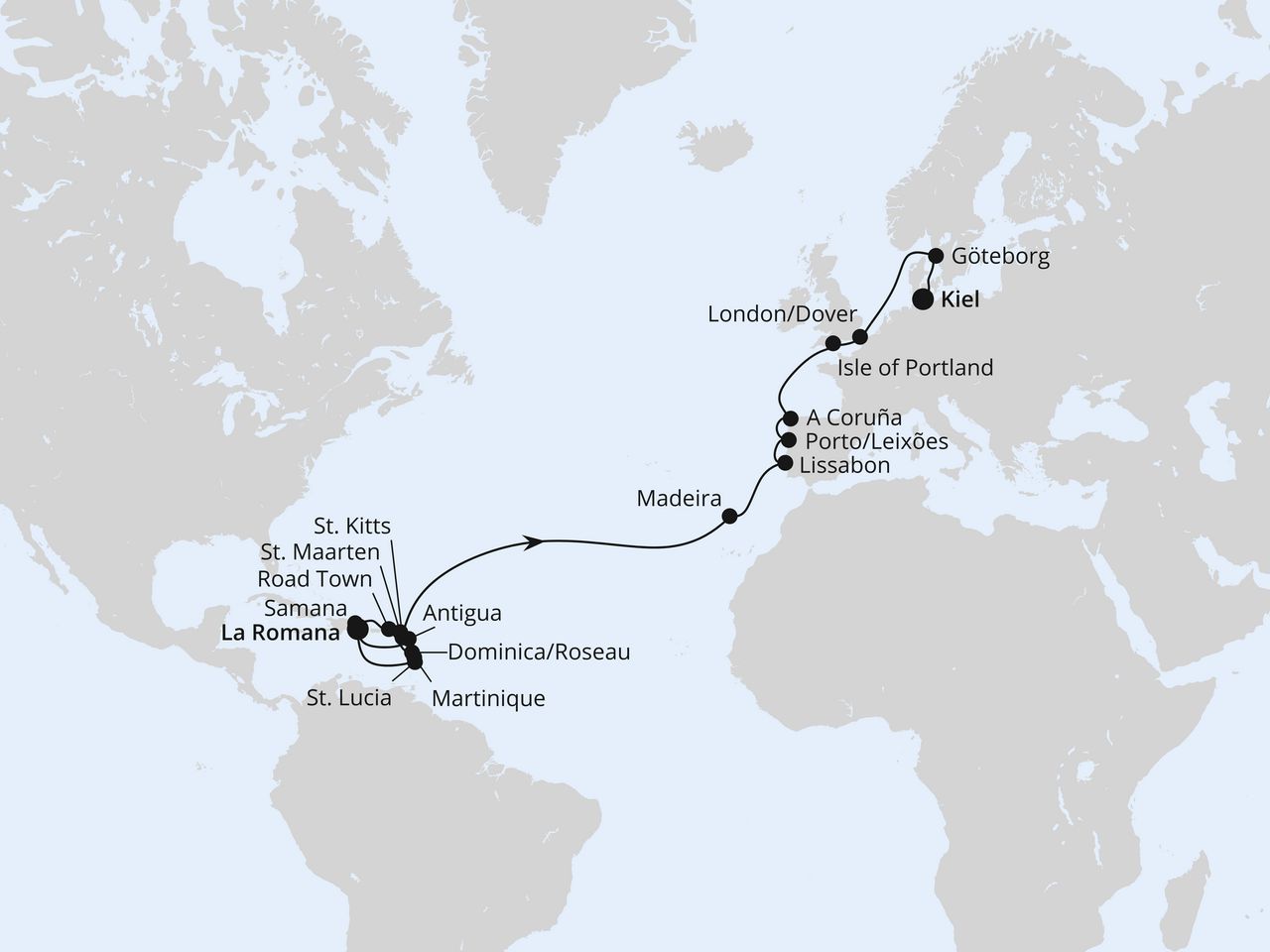 Von der Dominikanischen Republik nach Kiel 2