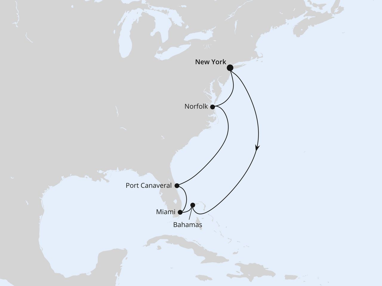 Florida & Bahamas ab New York