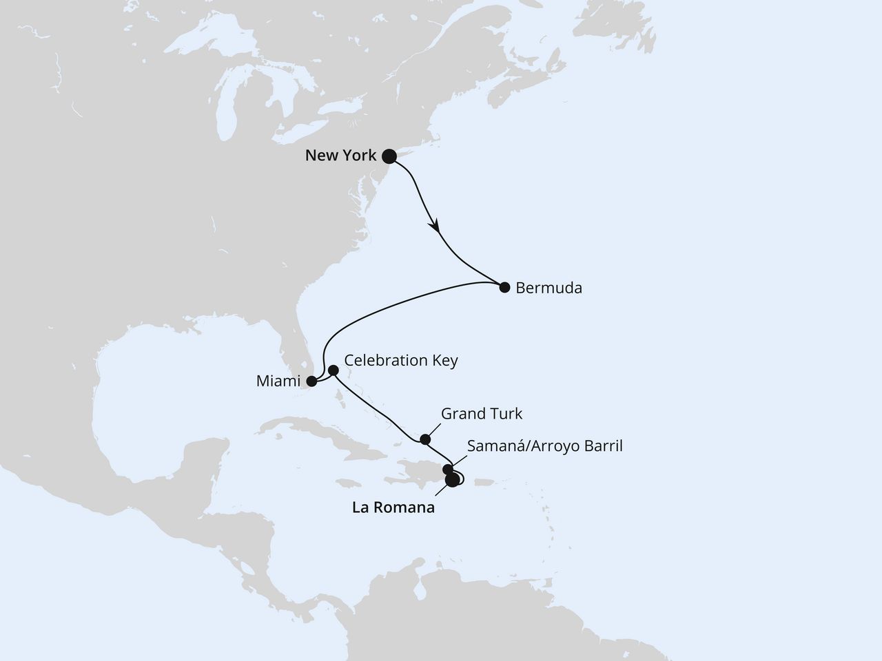 Bermuda, Florida & Bahamas ab New York