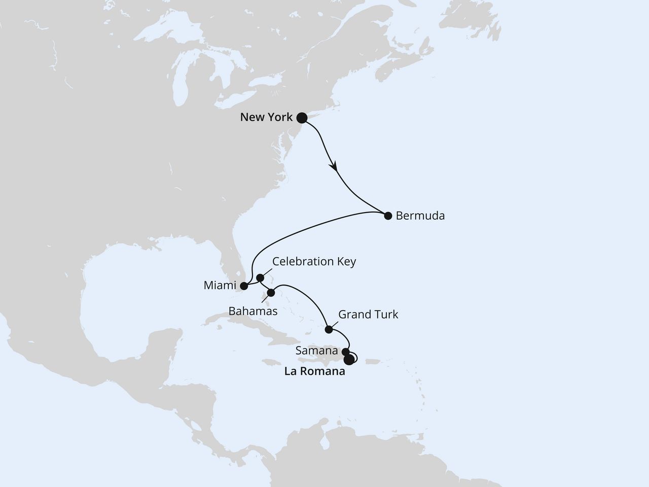 Florida, Bahamas & Karibik ab New York