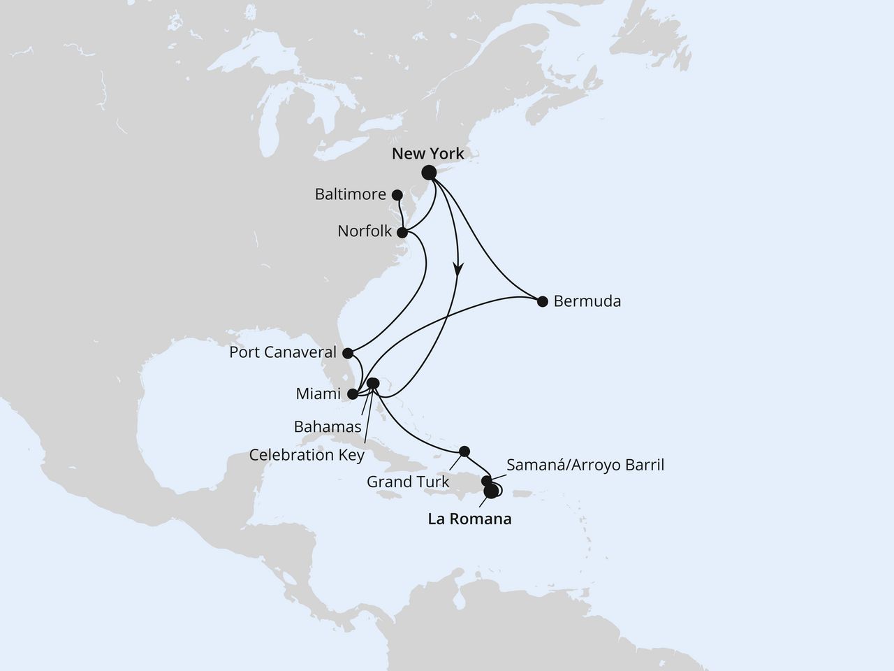 Bermuda, Florida & Bahamas ab New York 2