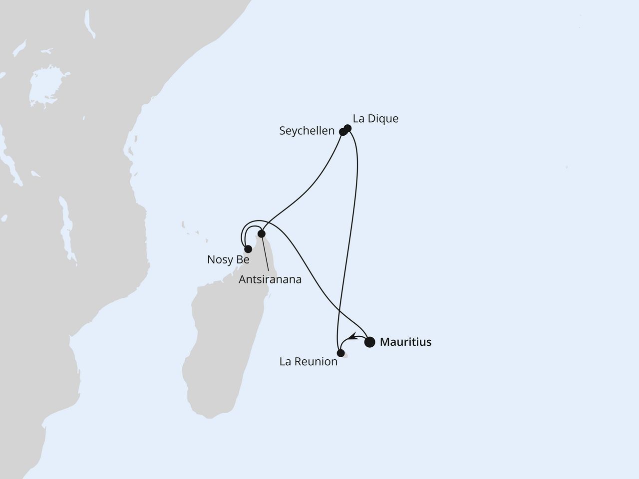 Mauritius, Seychellen & Madagaskar 1
