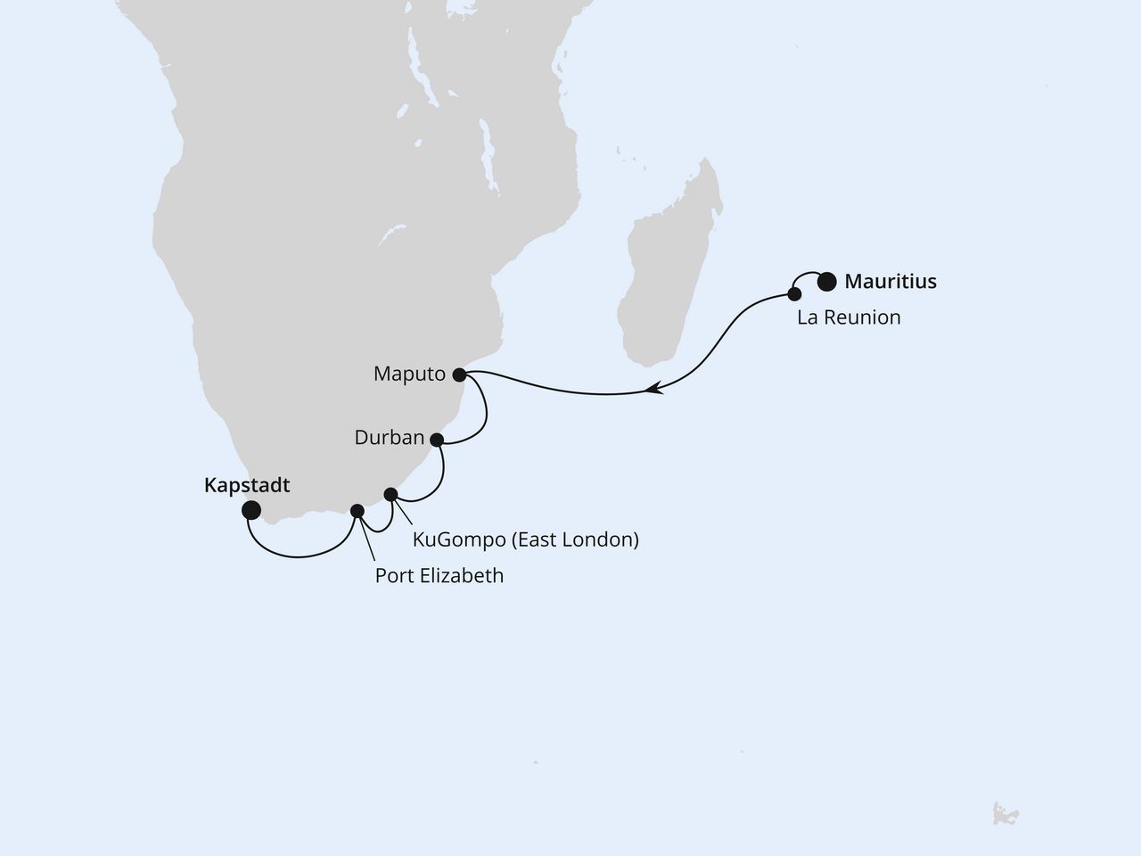 Mauritius, La Réunion & Südafrika 1